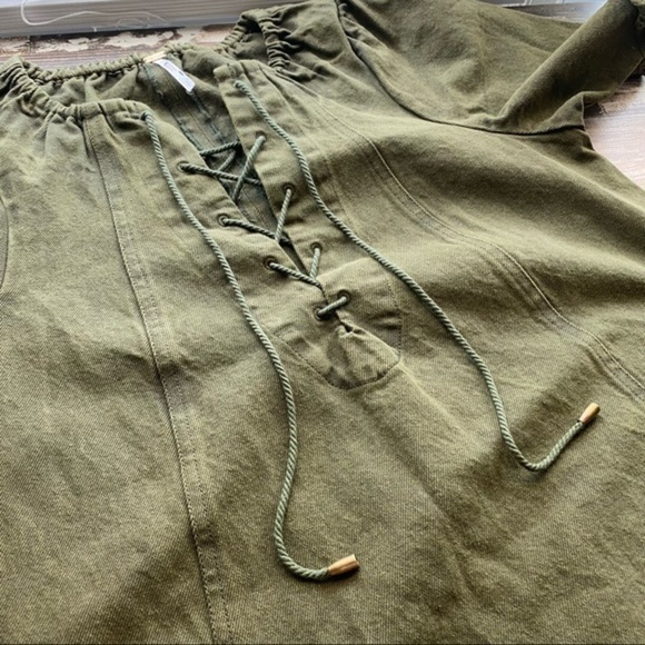 Free People When Hearts Align Denim Mini Dress - Picture 6 of 14